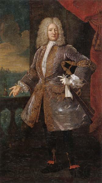 unknow artist Portrait of a nobleman,full-length,standing on a balcony